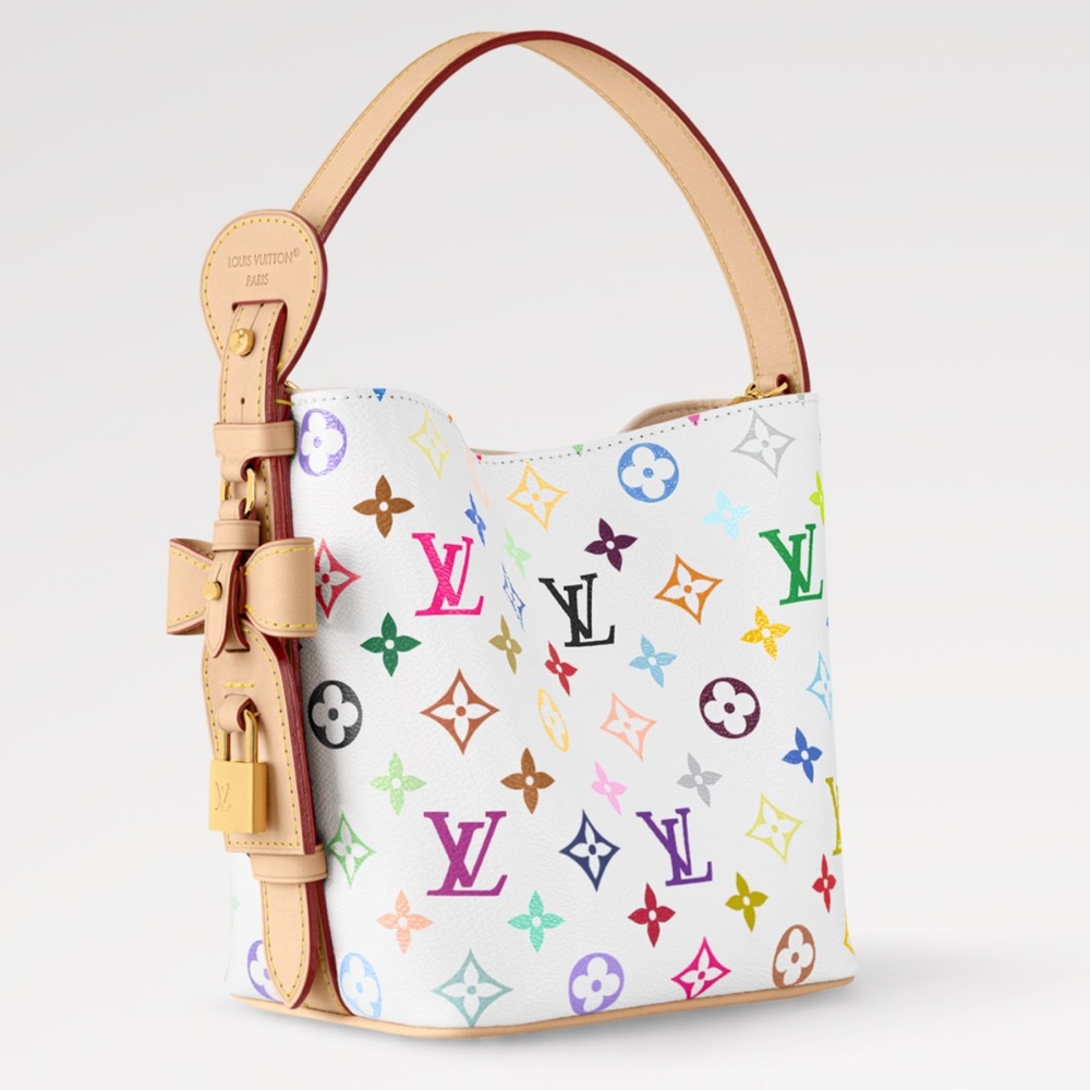 Louis Vuitton All In BB White Multicolor Monogram Shoulder Crossbody Bag